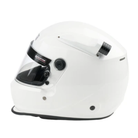 The side of the white SA2025 rated Allstar Performance Series 50 Mid-Air Racing Helmet.