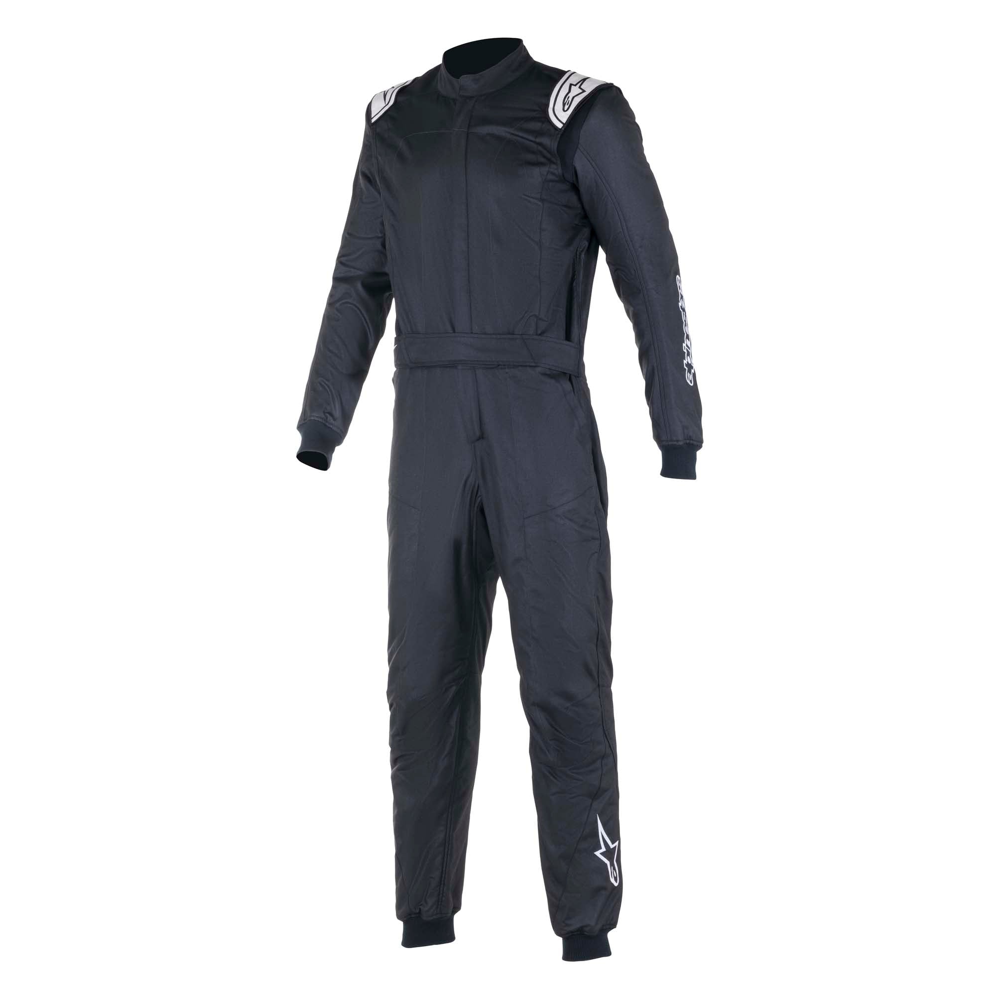 The black Alpinestars Atom Racing Suit.