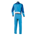 The back of the blue and red Alpinestars GP Pro Comp Boot Cut Racing Suit.