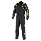 The black and yellow Alpinestars GP Race v2 Racing Suit (SFI 3.4) - Boot Cut. 