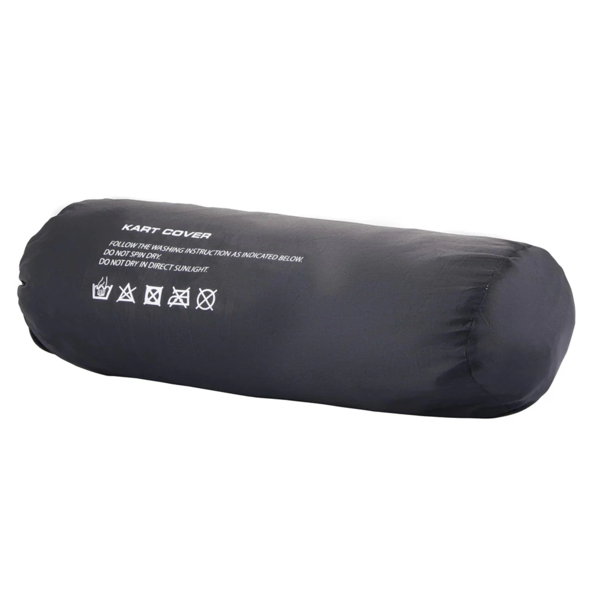 The Alpinestars Kart Cover from Alpinestars showing the storage and care instructions.