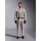 The Alpinestars Kart Rain Suit on a model standing.