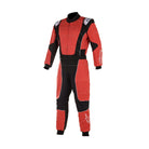 The red and black Alpinestars KMX-3 v2 S Youth Kart Racing Suit.
