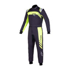 The black and yellow Alpinestars KMX-9 v2 S Graph-3 Youth Kart Racing Suit.