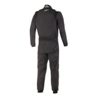 The back of the black and yellow Alpinestars KMX-9 v3 S Youth Kart Racing Suit.