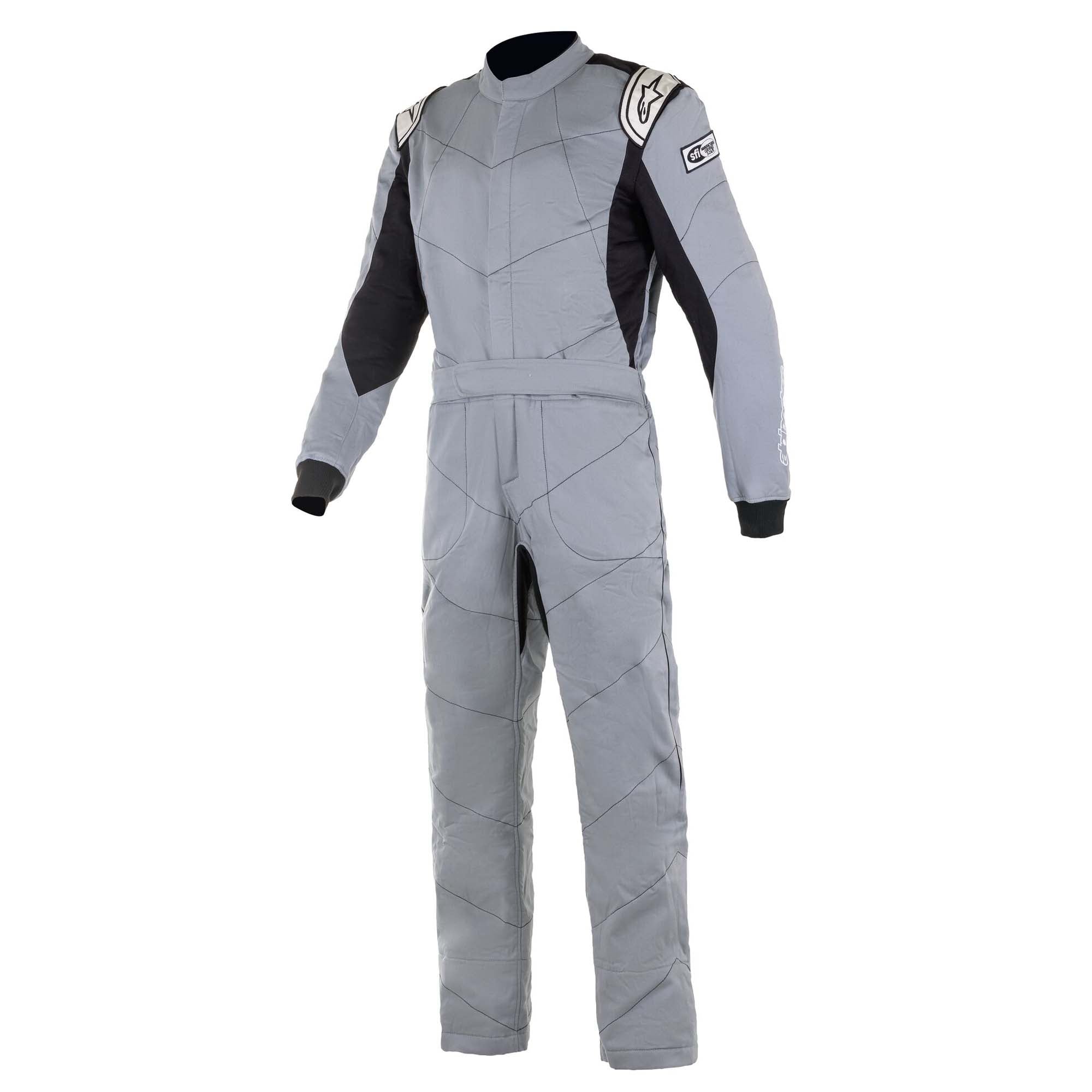 The grey and black Alpinestars Knoxville v2 Racing Suit.