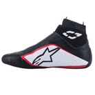 The inside of the black, white and red Alpinestars Supermono v2 Racing Shoes.