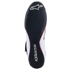The sole of the black, white and red Alpinestars Supermono v2 Racing Shoes.