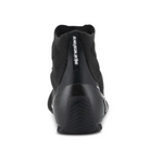 The back heel of the black and white Alpinestars Supertech Racing Shoes.