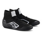 The black and white Alpinestars Supertech Racing Shoes.