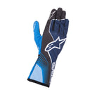 The blue Alpinestars Tech-1 K Race S v2 Youth Karting Gloves - Future.