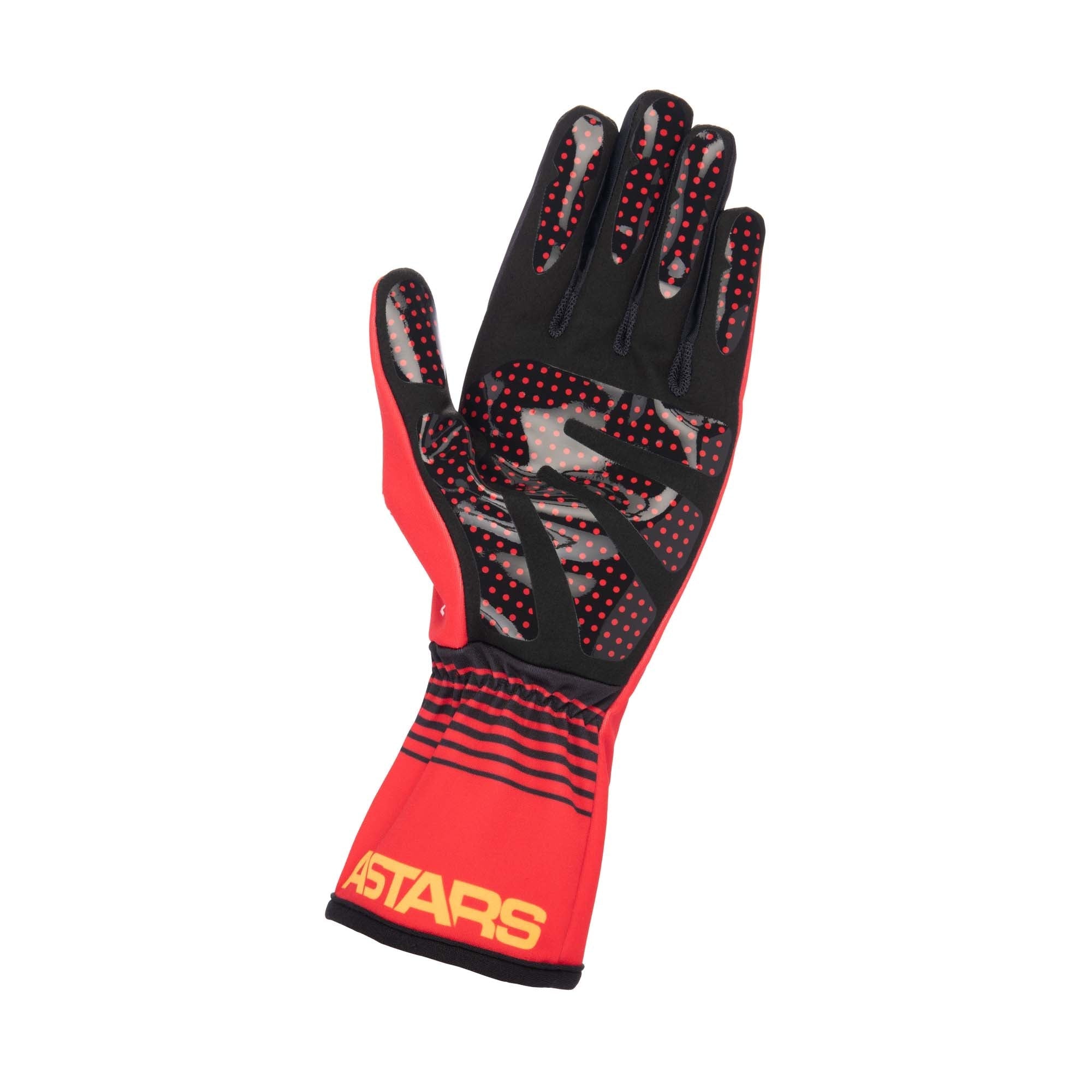 The palm of the red Alpinestars Tech-1 K Race S v2 Youth Karting Gloves - Future.