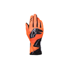 The back of the orange, black and white Alpinestars Tech-1 K Race S v2 Youth Karting Gloves - Graphic 1.