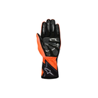 The palm of the orange, black and white Alpinestars Tech-1 K Race S v2 Youth Karting Gloves - Graphic 1.