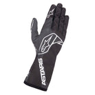 The back of the black and white Alpinestars Tech-1 K Race v2 Karting Gloves - One-Vision.