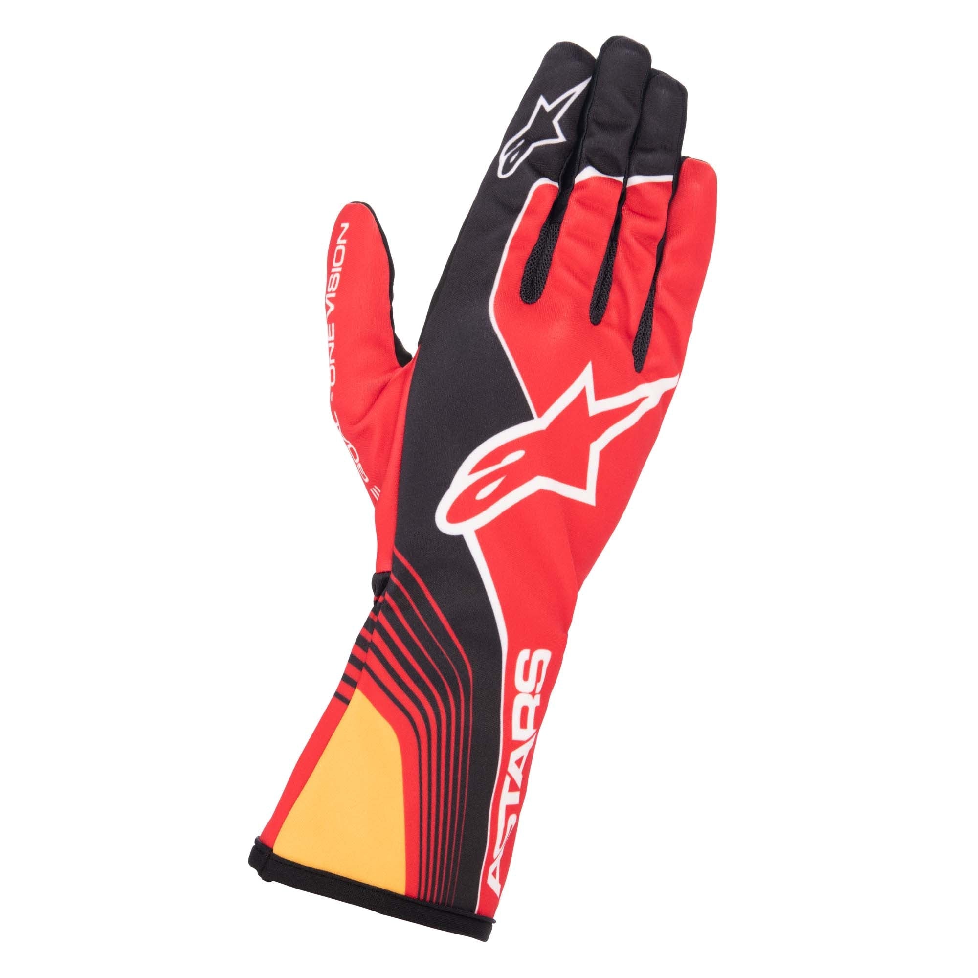 The back of the red Alpinestars Tech-1 K Race v2 Karting Gloves - Future.