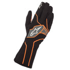 The black and orange Alpinestars Tech-1 K v2 Karting Gloves.