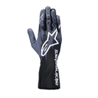 The back of the black, anthracite and white Alpinestars Tech-1 K v3 Karting Gloves.