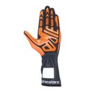 The palm of the black, orange and white Alpinestars Tech-1 K v3 Karting Gloves.