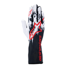 The back of the black, white and red Alpinestars Tech-1 K v3 Karting Gloves.