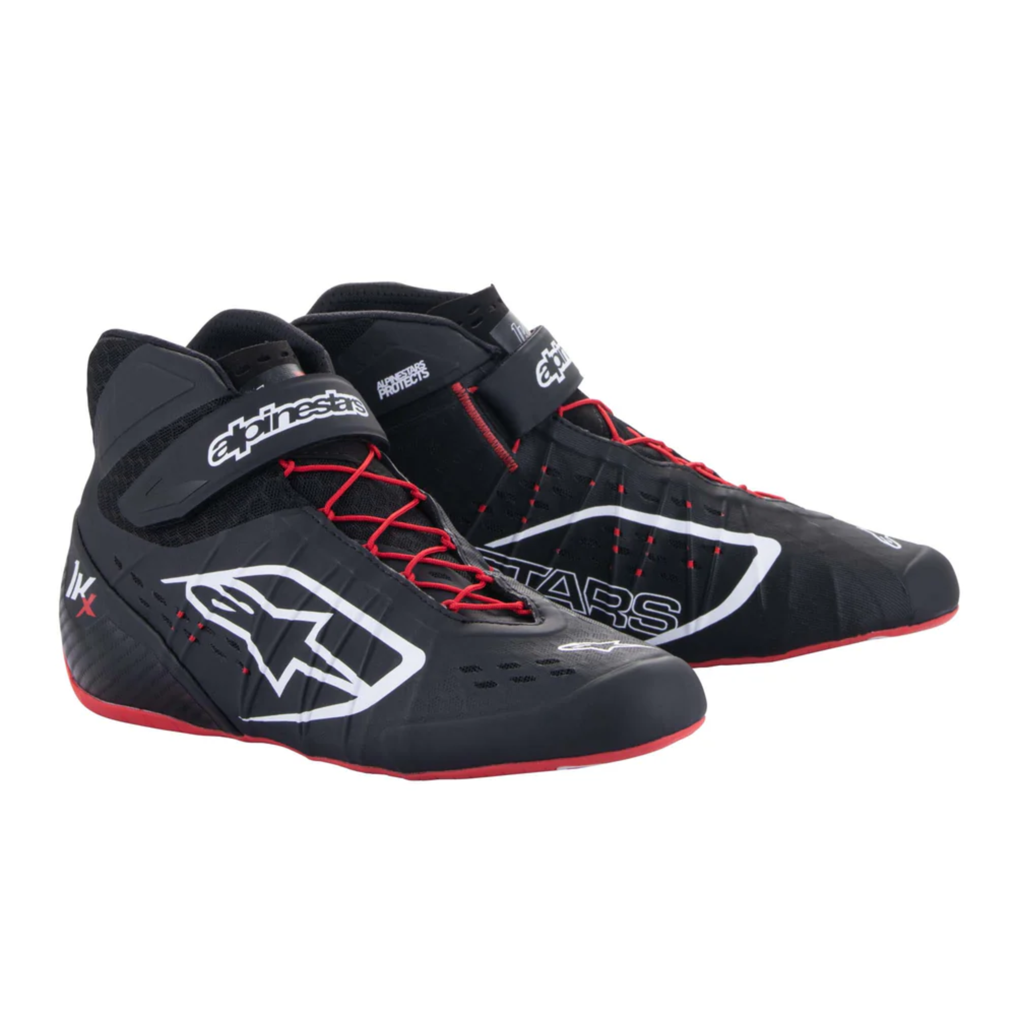 The black, white, and red Alpinestars Tech 1-KX v2 Karting Shoes from Alpinestars.