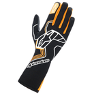 The black and orange Alpinestars Tech-1 Race v4 Racing Gloves.