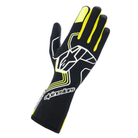 The black and yellow Alpinestars Tech-1 Race v4 Racing Gloves.