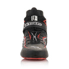 The black, white and red Alpinestars Tech-1 Z v2 Racing Shoes from the front.