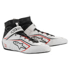 The white, black and red Alpinestars Tech-1 Z v2 Racing Shoes.
