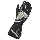 The black and anthracite Alpinestars Tech-1 ZX v2 Racing Gloves.