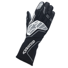 The black and anthracite Alpinestars Tech-1 ZX v4 Racing Gloves.
