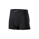 The front of the black Alpinestars Tech ZX Nomex Boxers.