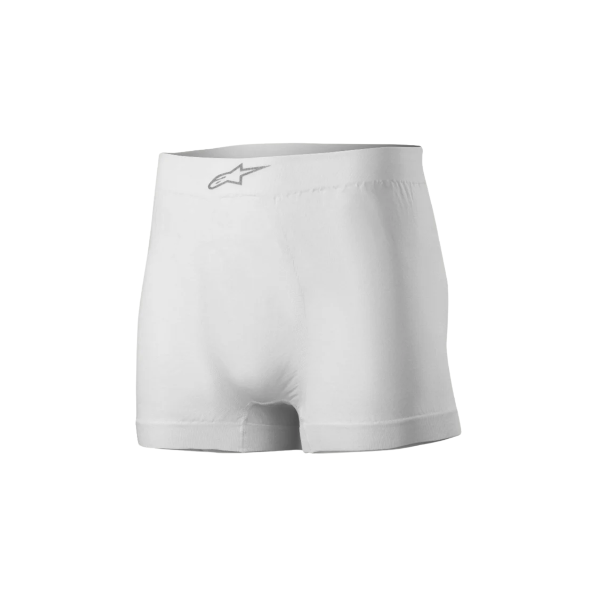 The front of the white Alpinestars Tech ZX Nomex Boxers.