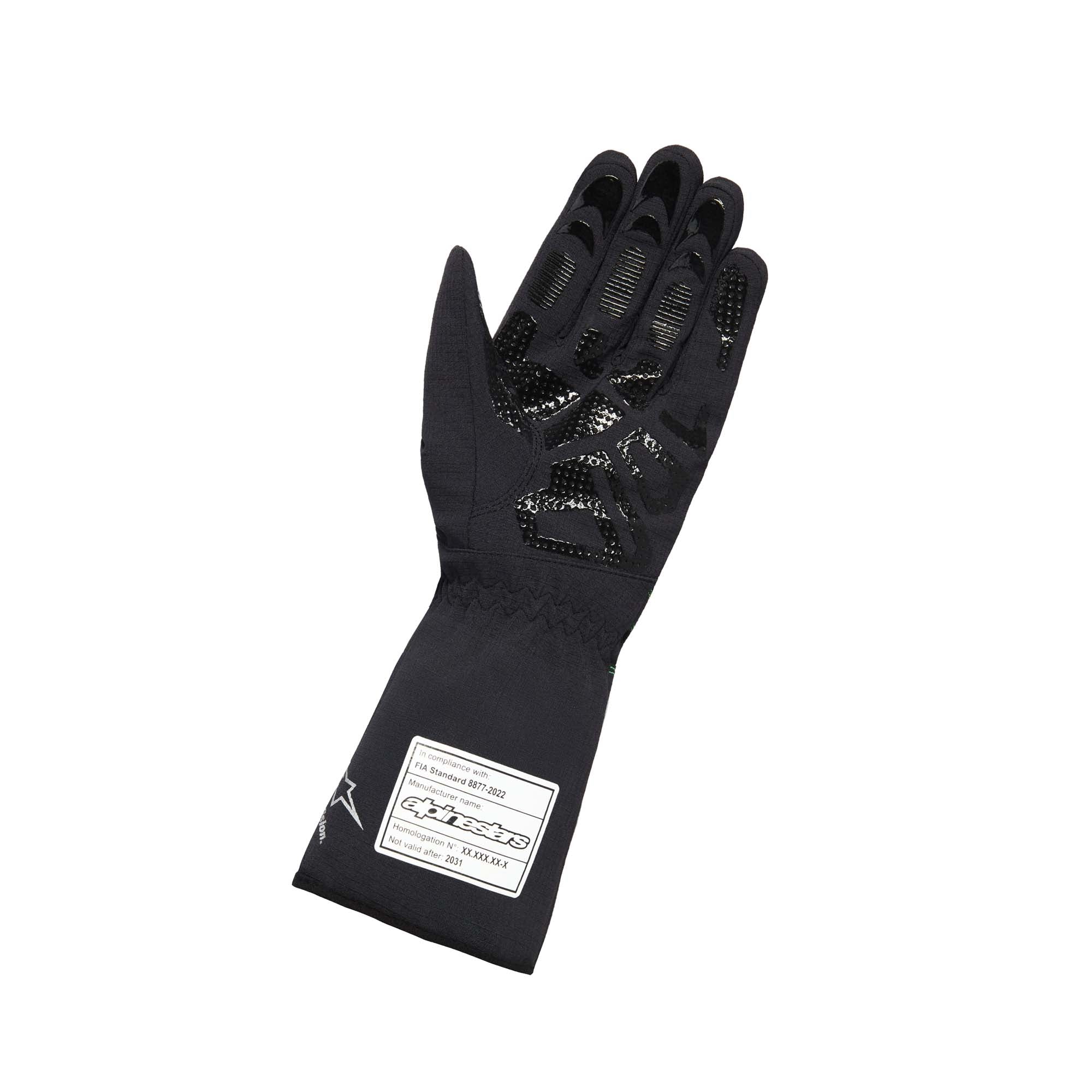 The front of the Alpinestars Tempest v3 S Waterproof Youth Karting Gloves.