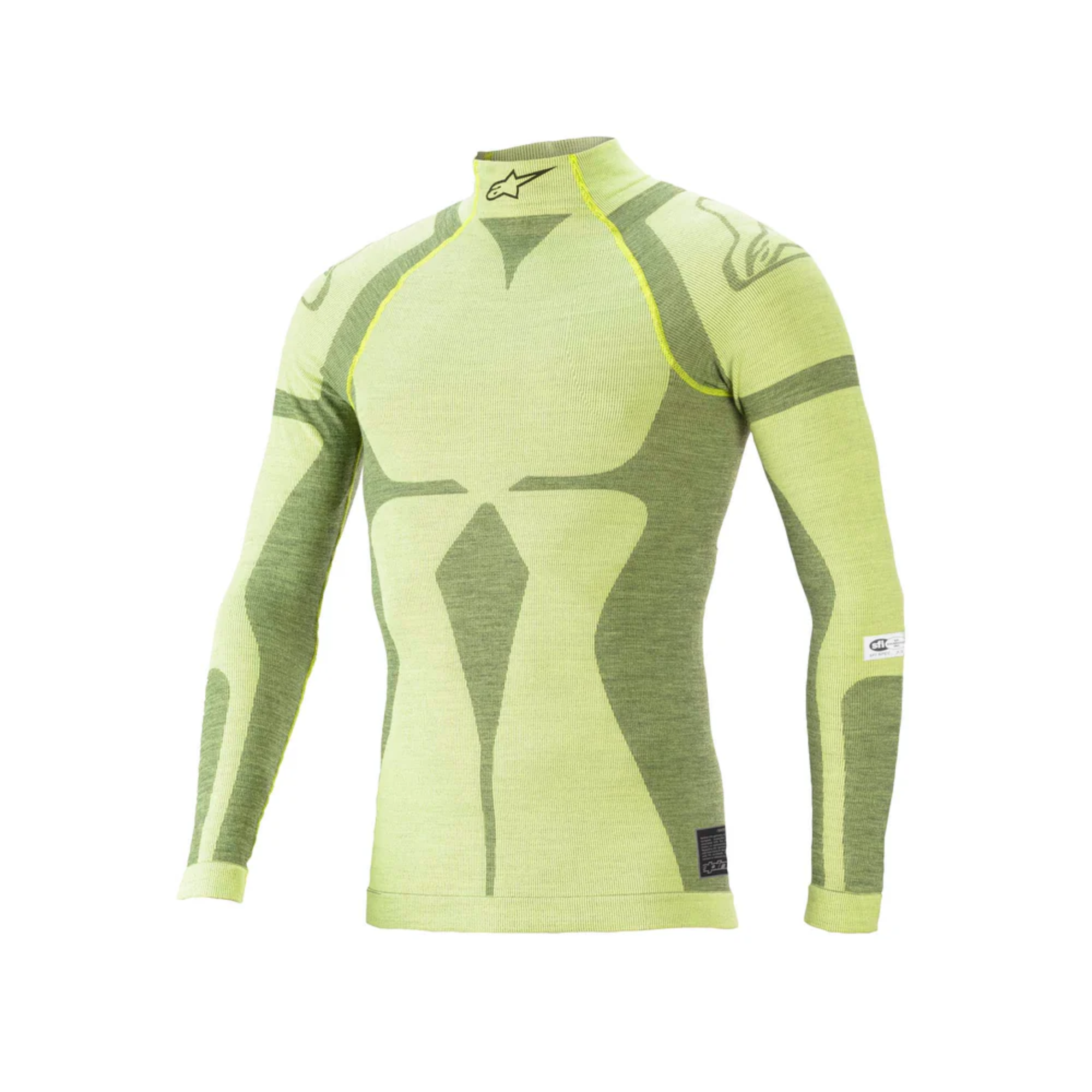 The yellow Alpinestars ZX Evo v2 Racing Undershirt.