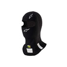 The FIA 8856-2018 and SFI 3.3 safety certified black Alpinestars ZX Evo v3 Racing Balaclava.