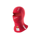 The FIA 8856-2018 and SFI 3.3 safety certified red Alpinestars ZX Evo v3 Racing Balaclava.