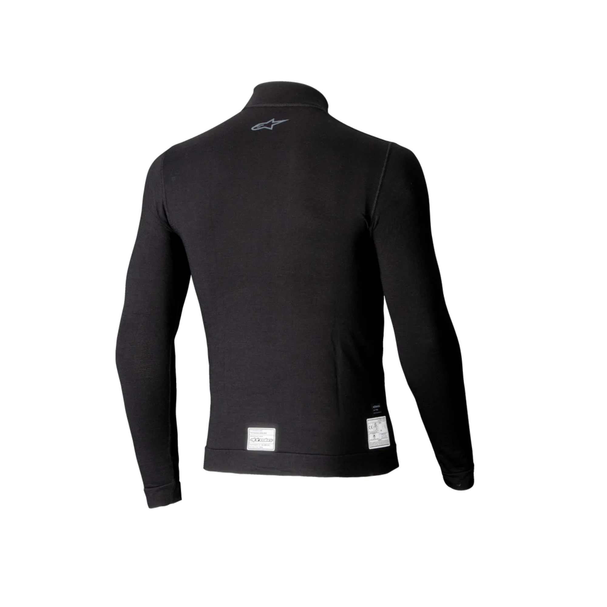 The back of the black Alpinestars ZX Evo v3 Racing Undershirt.