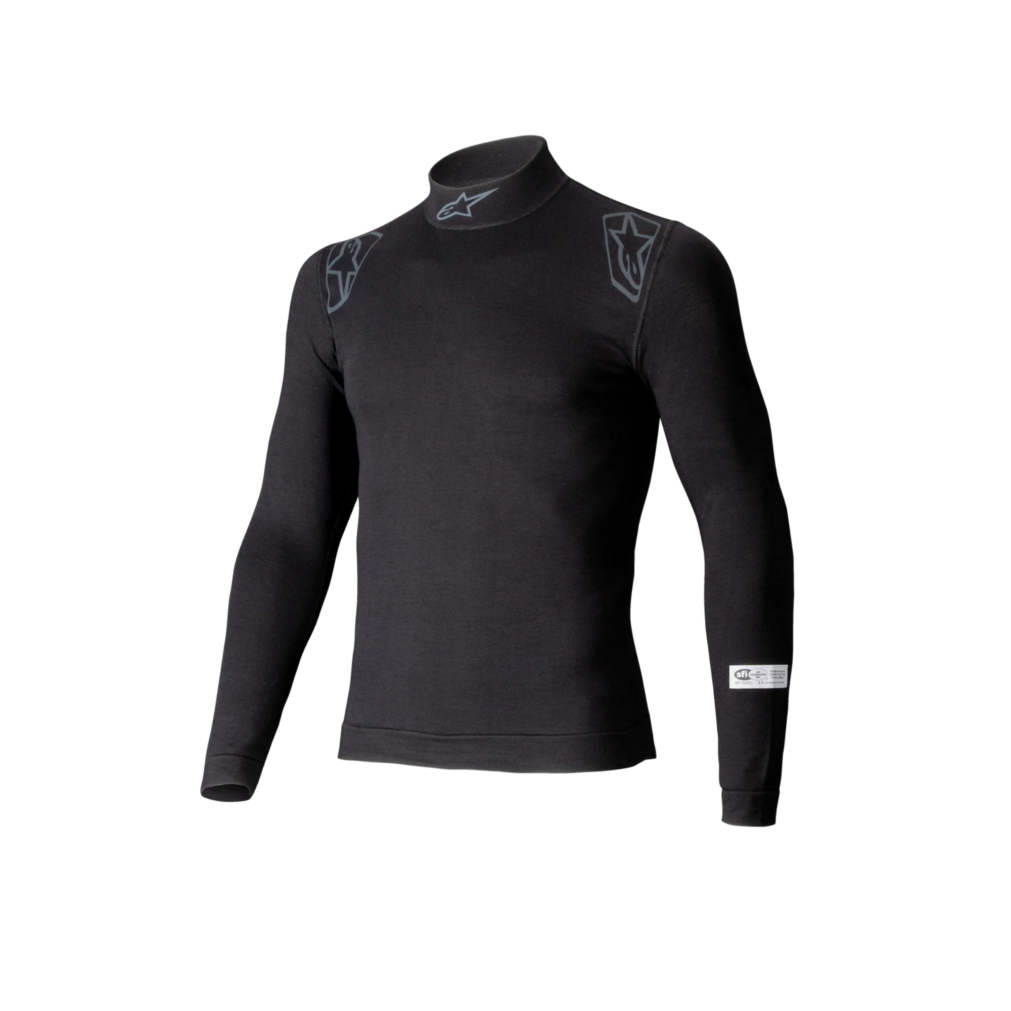 The front of the black Alpinestars ZX Evo v3 Racing Undershirt.