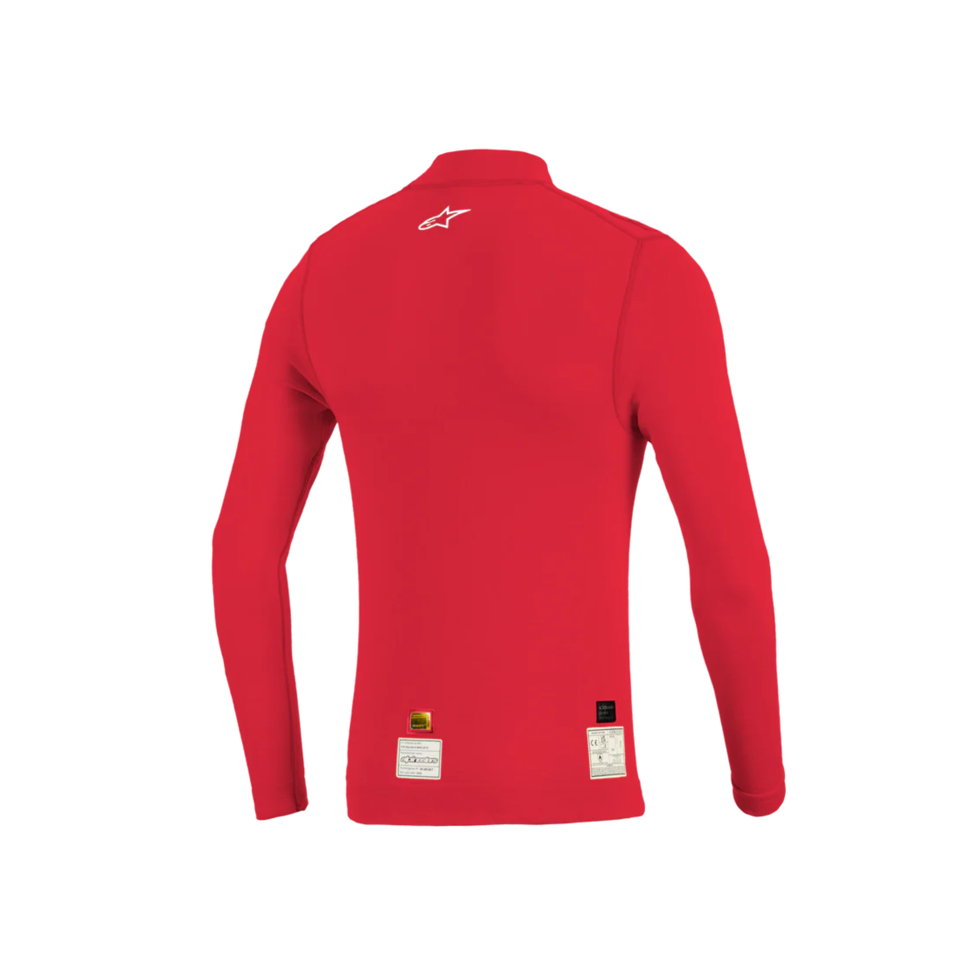 The back of the red Alpinestars ZX Evo v3 Racing Undershirt.