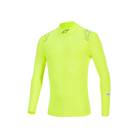The front of the yellow Alpinestars ZX Evo v3 Racing Undershirt.