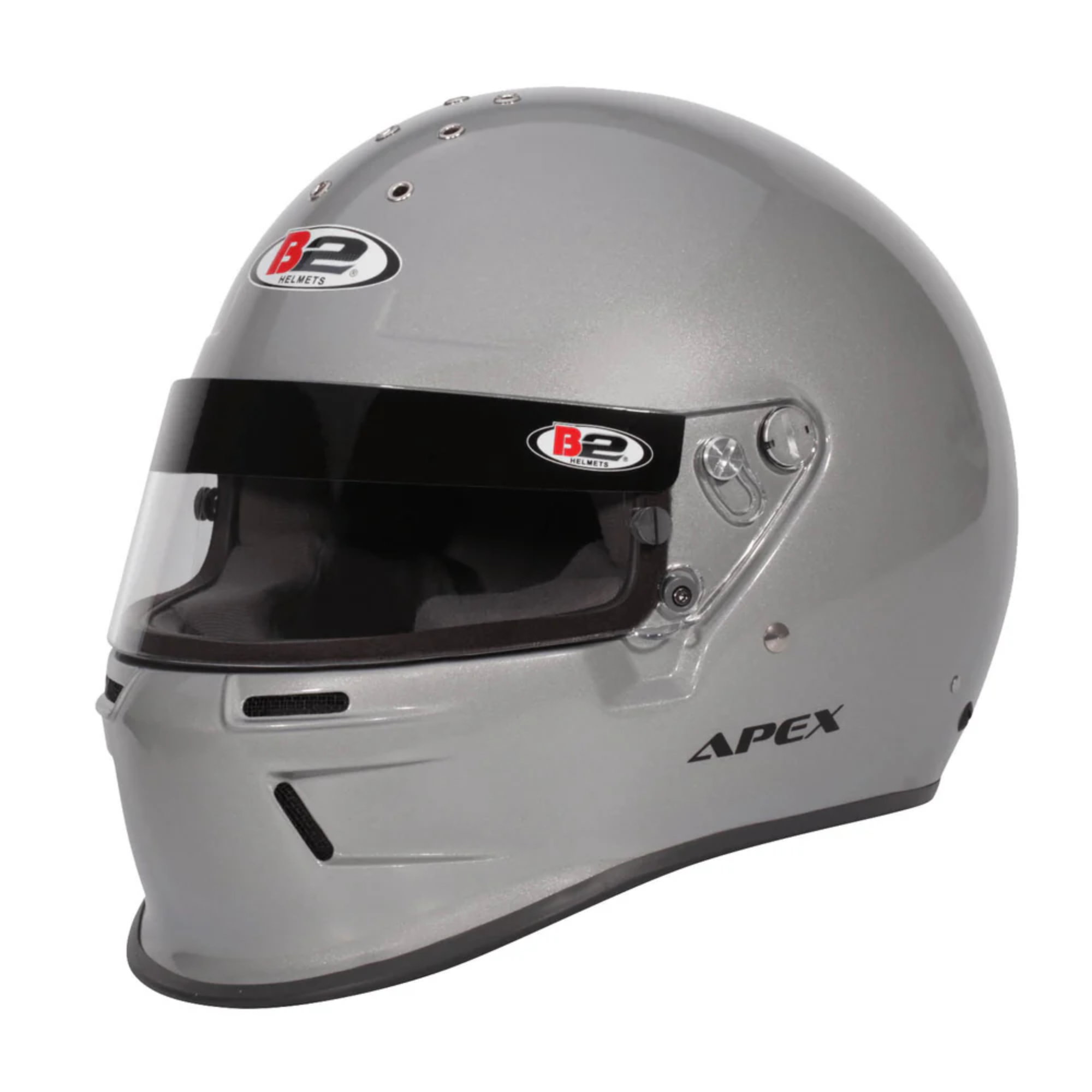 The Snell SA2020 certified silver B2 Apex Racing Helmet.
