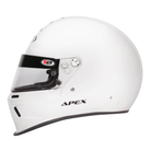 The side of the Snell SA2020 certified white B2 Apex Racing Helmet.
