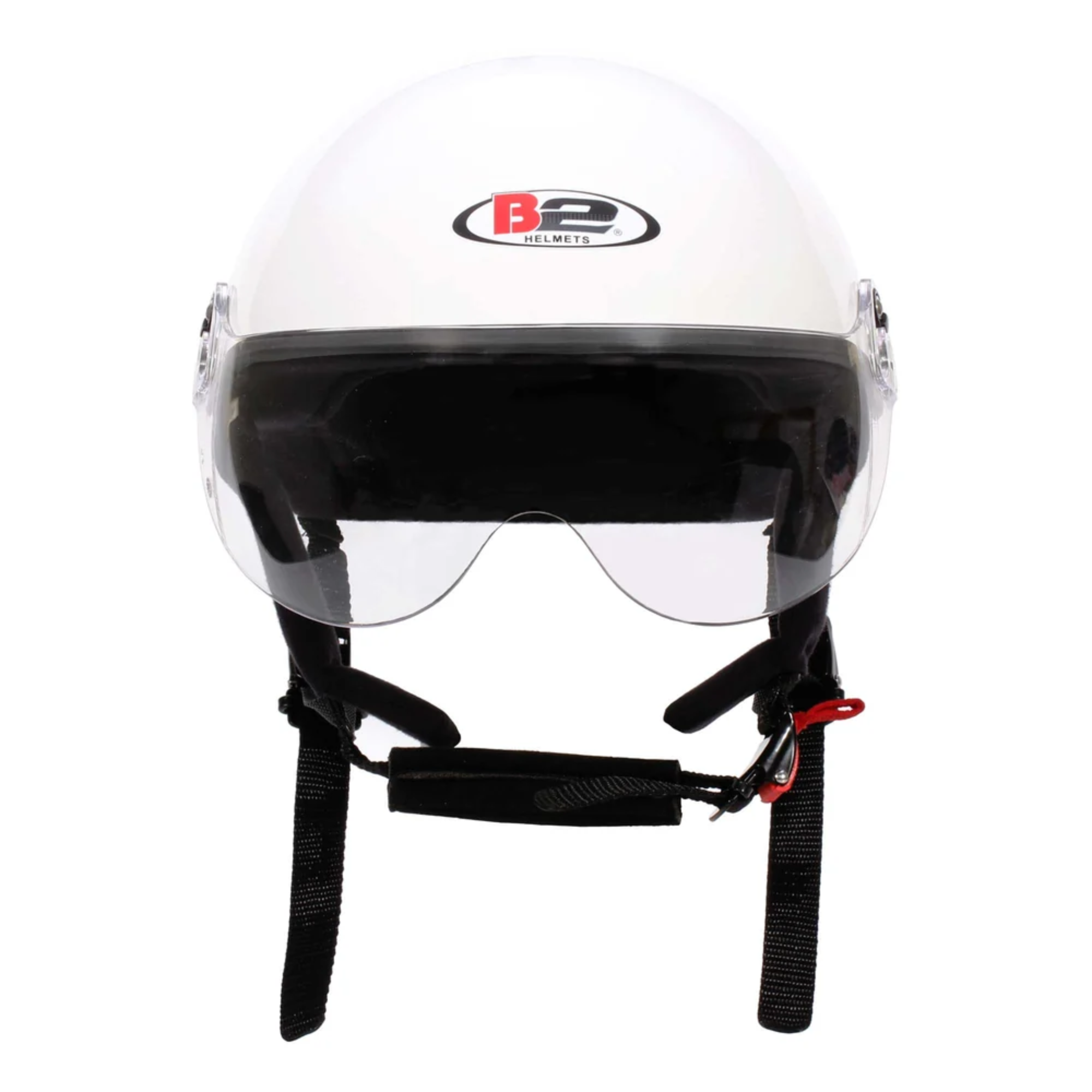 The front of the white B2 EMT1 Officials Crew Helmet.