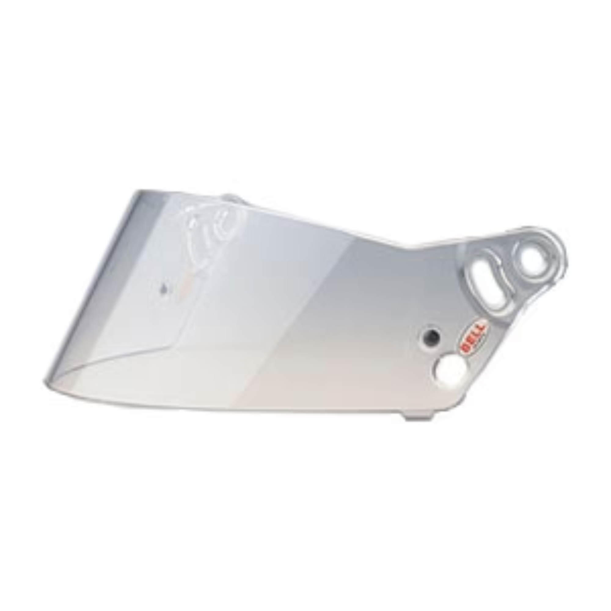 The clear Bell 287 Helmet Shield from Bell that fits the Fits K1 Sport, K1 Pro, GP2 Youth and other Bell Racing Helmets.