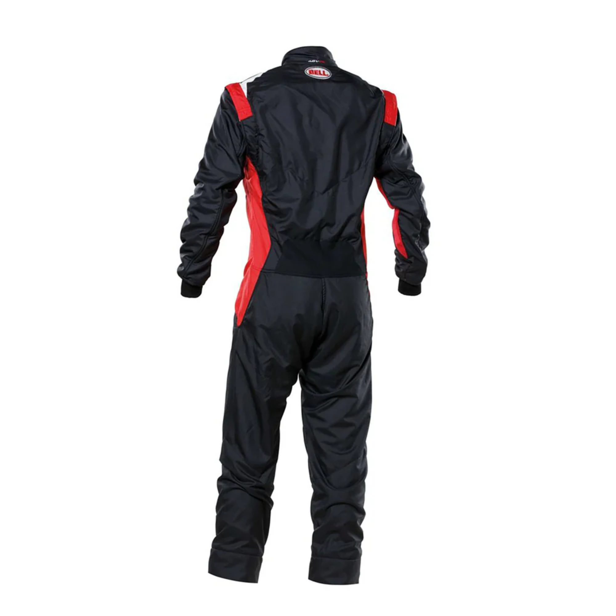 The back of the black and red Bell ADV-TX Racing Suit from Bell.
