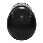 The top of the SA2020 rated black Bell GP3 Sport Racing Helmet.