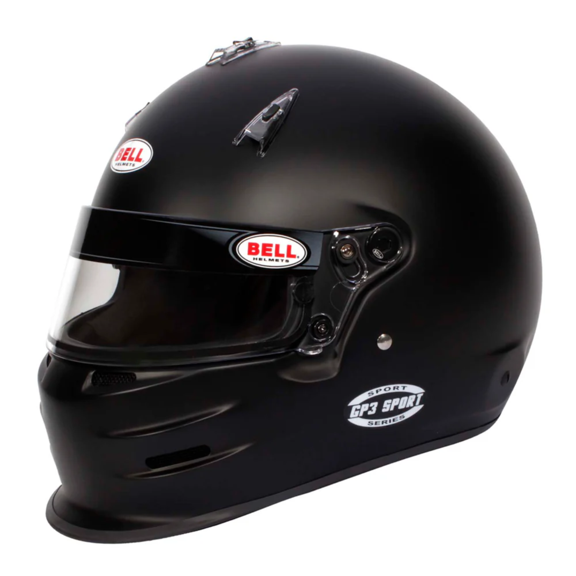 The SA2020 rated black Bell GP3 Sport Racing Helmet.