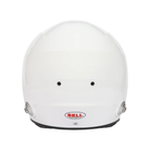 The back of the SA2025 and FIA8859 certified white Bell GT6 Pro Racing Helmet.