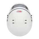 The top of the SA2025 and FIA8859 certified white Bell GT6 Pro Racing Helmet.